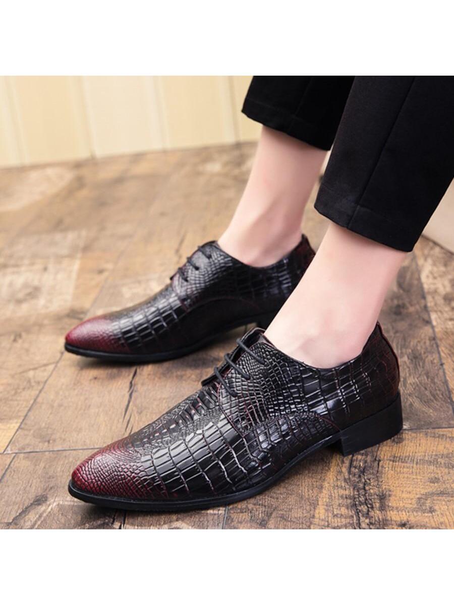 Men Lace-up Front Oxford Shoes, Business Office Dress Shoes