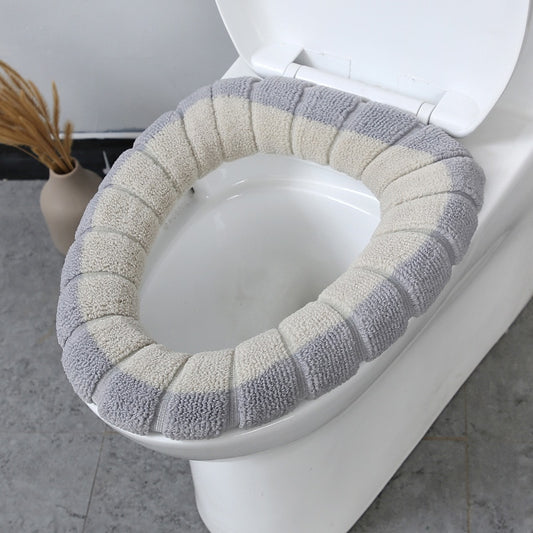 Winter Bathroom Products Toilet Seat Cover Warmer Fleece Thick Soft