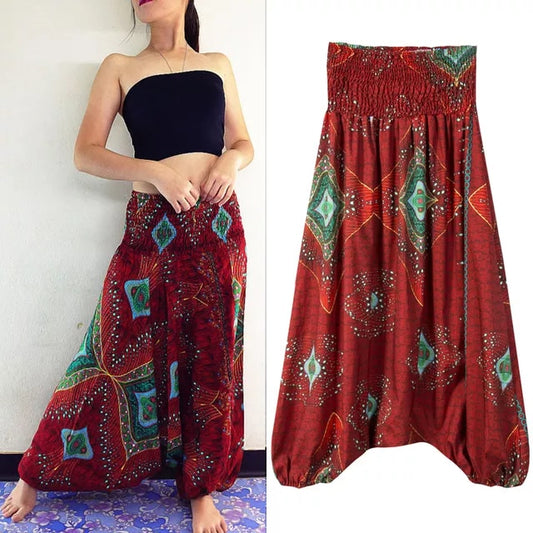 1PC Women Harem Pants Baggy Yoga Afghani Genie Indian Aladdin Trouser Plus Size