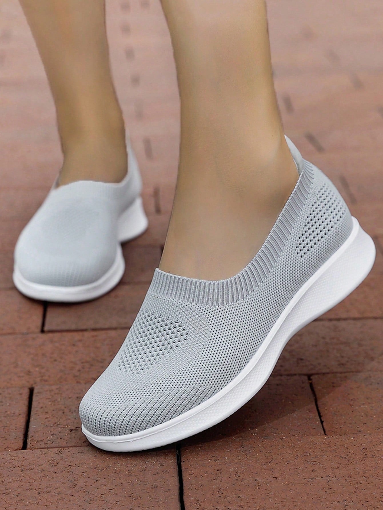 Sporty Sneakers For Women, Patch Decor Slip On Shoes