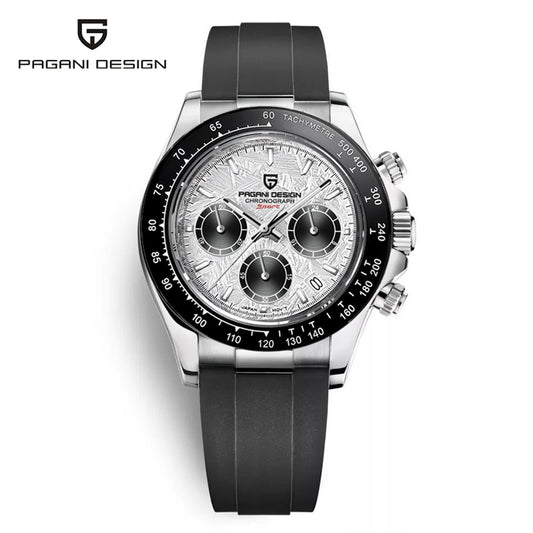 2023 New PAGANI DESIGN Quartz Watch Men Top Brand Automatic Date Wristwatch Sil