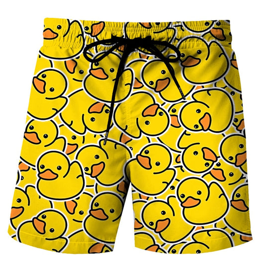 Funny Animal Pig Monkey Graphic Print Mens Shorts Summer Fashion Casual Oversiz