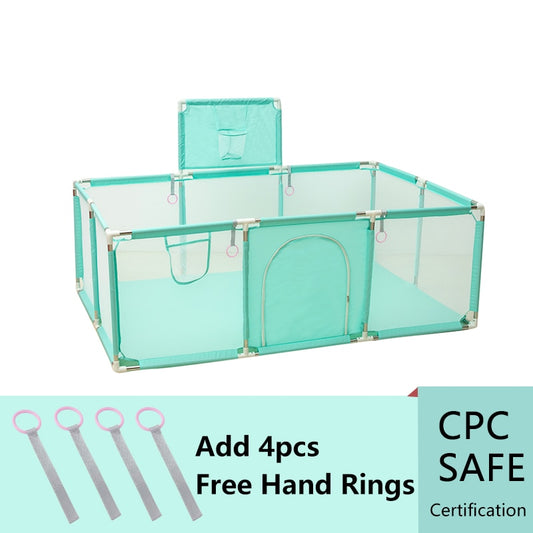 IMBABY Baby Playpens Indoor Baby Corralitos Safety Barriers Basketball Baby Act