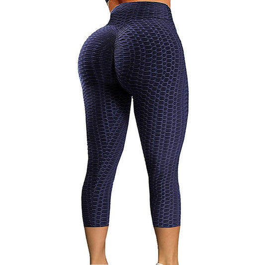 Calf-length Yoga Running Leggings High Waist Workout Push Up Legging Sport Women