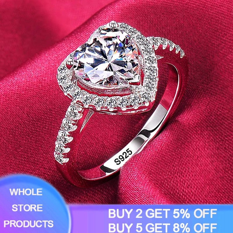 Never Fade Luxury Original Rings For Women Engagement Gift Proposal Jewelry