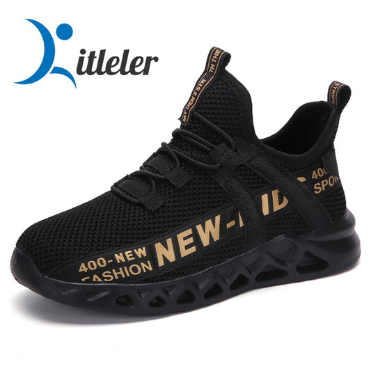 Kids Running Sneakers Breathable Lightweight Children Shoes Non-Slip Casual Boys