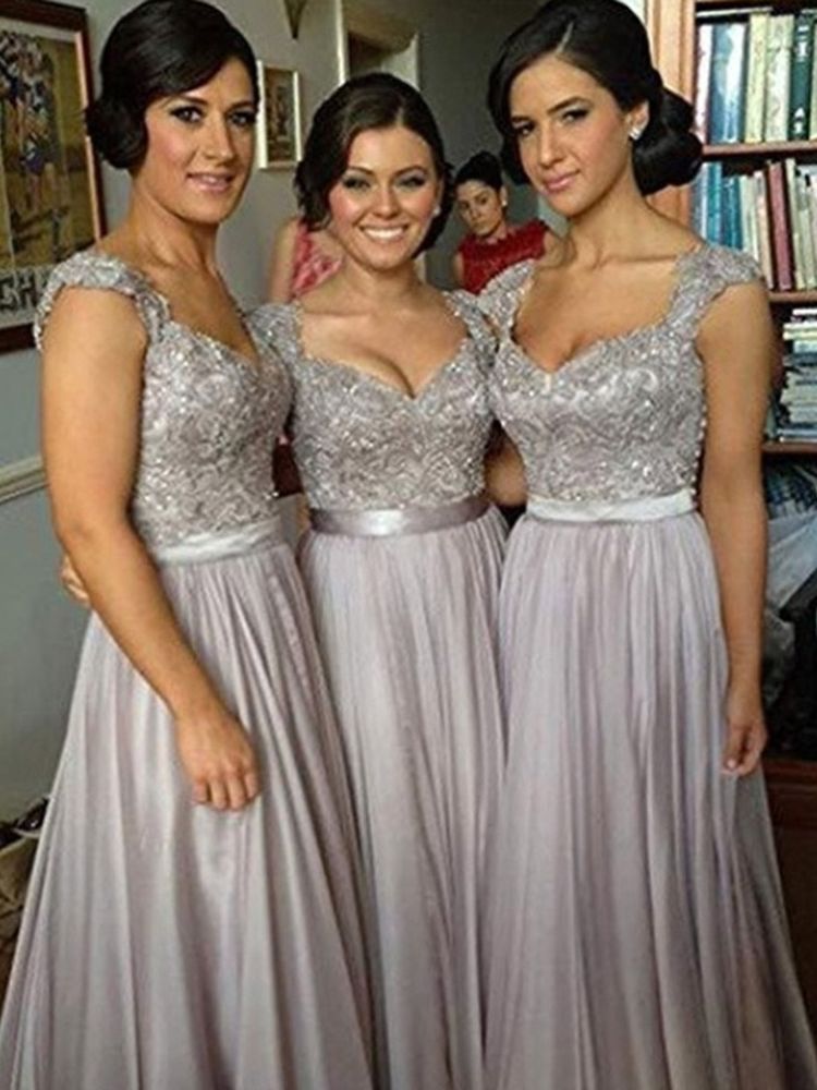 Elegant Wedding Party Long Bridesmaid Dresses Guest Formal Dress Purple Burgundy