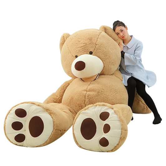 100-260cm Cheap unstuffed America Giant Teddy Bear Plush Toy Soft Teddy Bear Sk