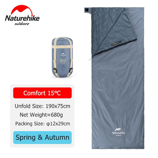 Naturehike Sleeping Bag Ultralight LW180 Waterproof Cotton Sleeping Bag Nature