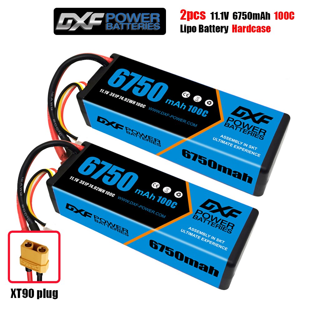 2PCS DXF Battery 2S 3S 4S Lipo 7.4V 11.1V 14.8V 8400mah 8000mah 6500mAh 7000mah