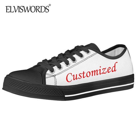 ELVISWORDS Brand Design Haiti Flags Canvas Sneaker for Women Men Leisure Vulca