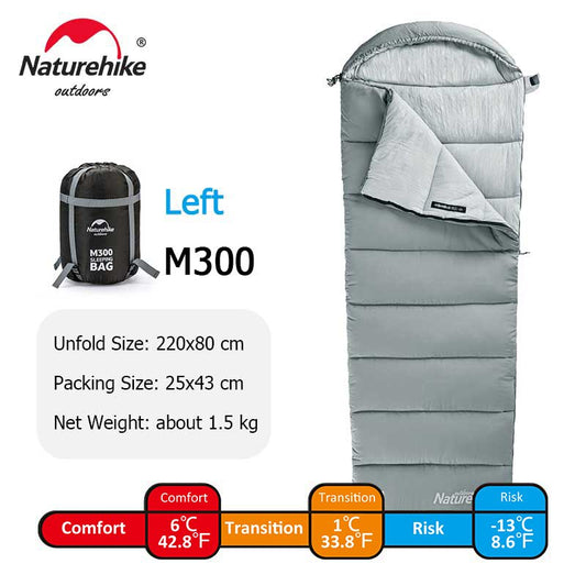 Naturehike Sleeping Bag M180 Lightweight Sleeping Bag M300 Double Camping Sleep