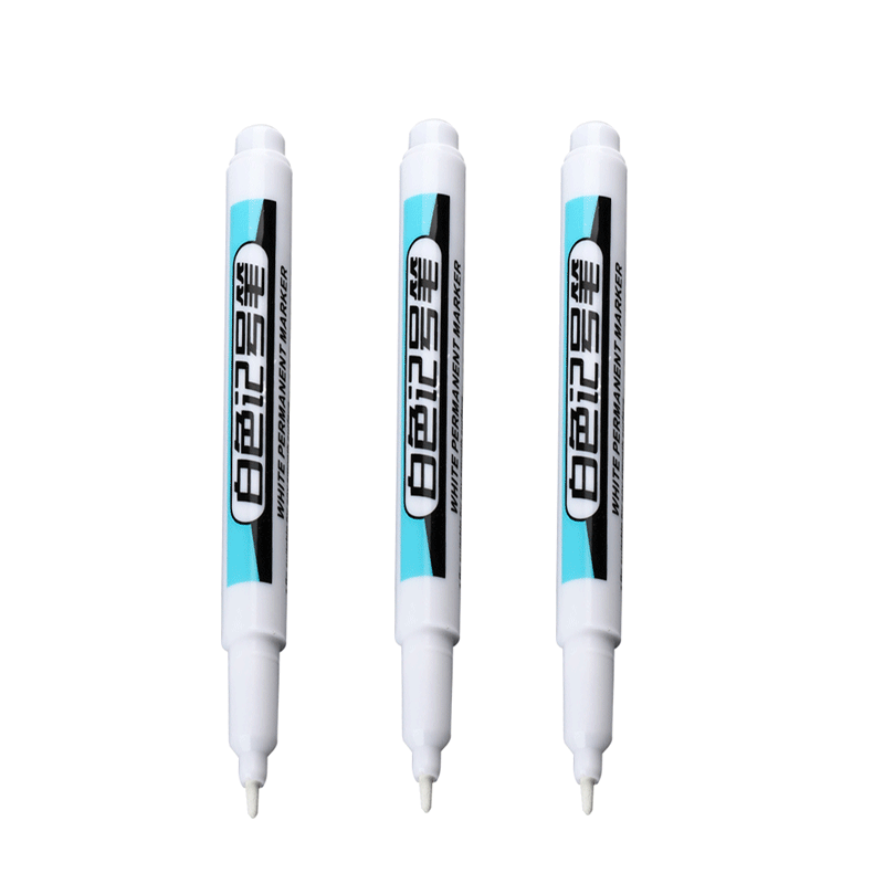 1/4Pcs White Permanent Paint Pen set for Wood Rock Plastic Leather Glass