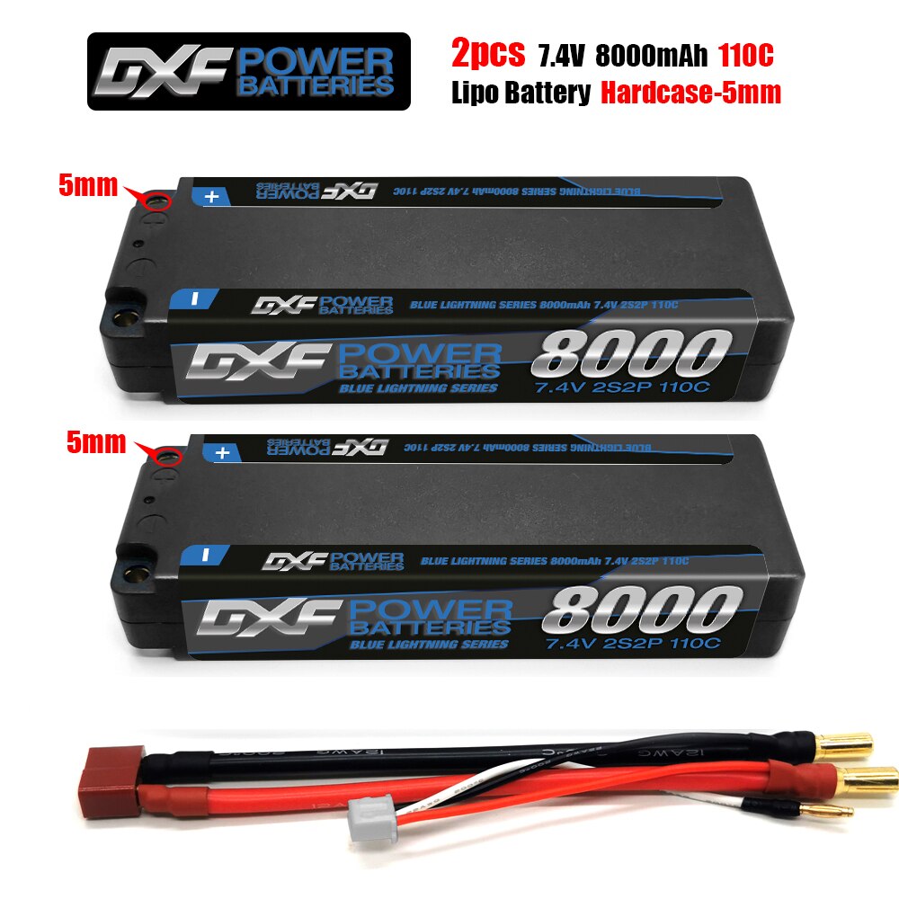 2PCS DXF Battery 2S 3S 4S Lipo 7.4V 11.1V 14.8V 8400mah 8000mah 6500mAh 7000mah