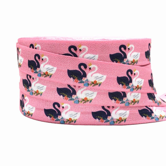 10Yards 16mm Cute animal Fold over Elastic bands Baby Headband DIY FOE