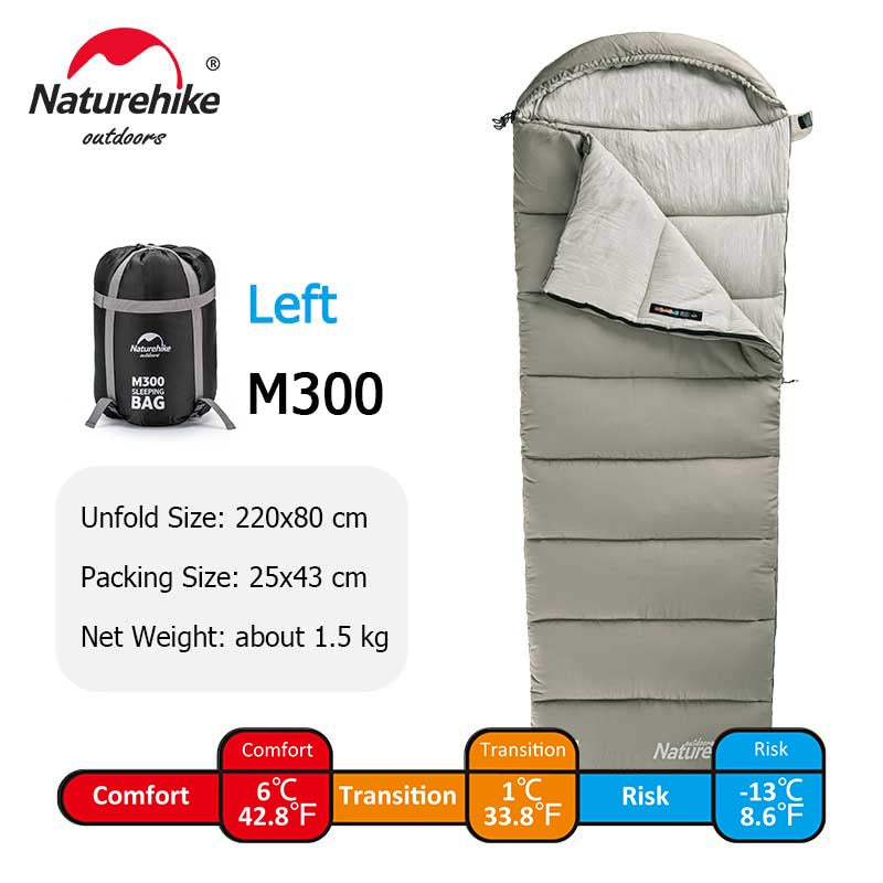 Naturehike Sleeping Bag M180 Lightweight Sleeping Bag M300 Double Camping Sleep