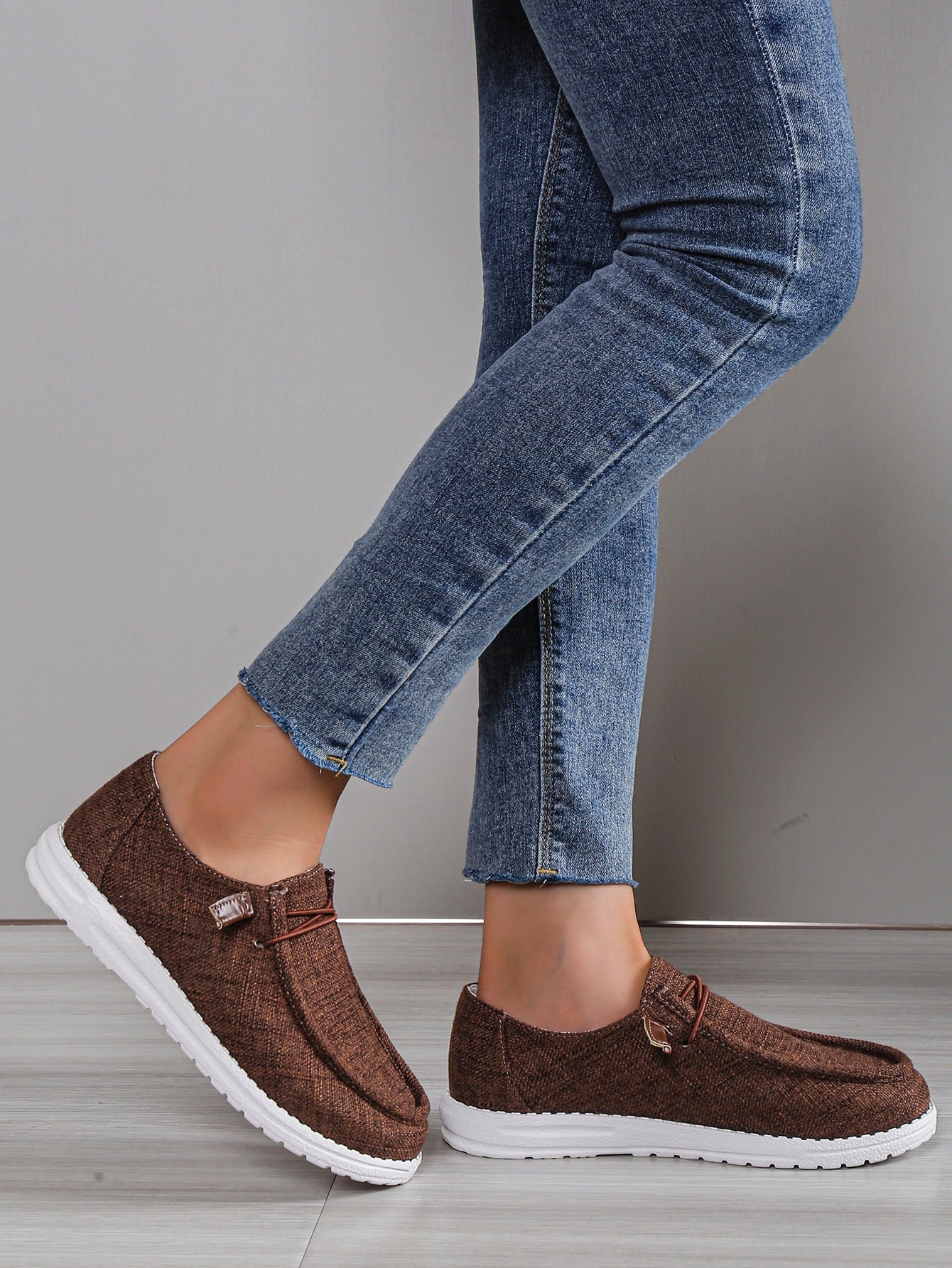 Canvas Lace-up Front Casual Shoes