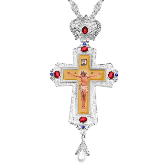 Orthodox Church High Quality Blessing Cross Necklace Crucifix Cross Christian