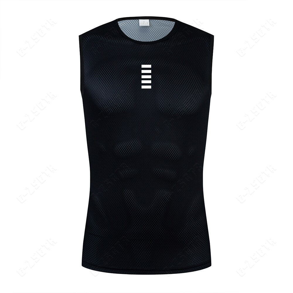 Cycling Underwear Sport Base Layer White Cycling Jersey Reflective Vest Men