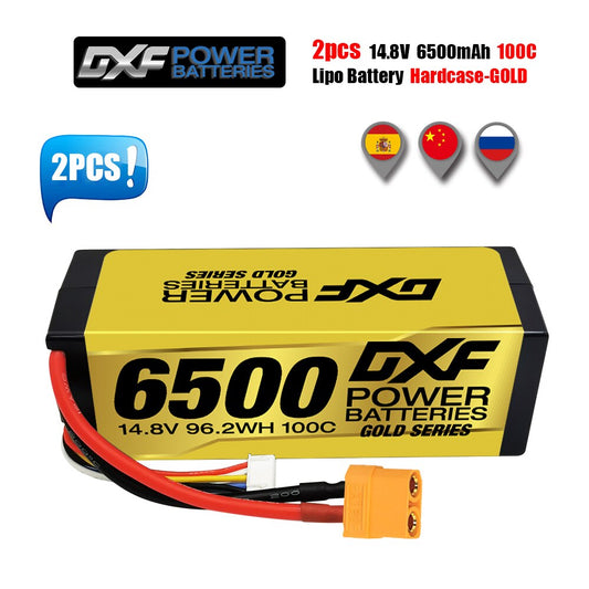 2PCS DXF Battery 2S 3S 4S Lipo 7.4V 11.1V 14.8V 8400mah 8000mah 6500mAh 7000mah