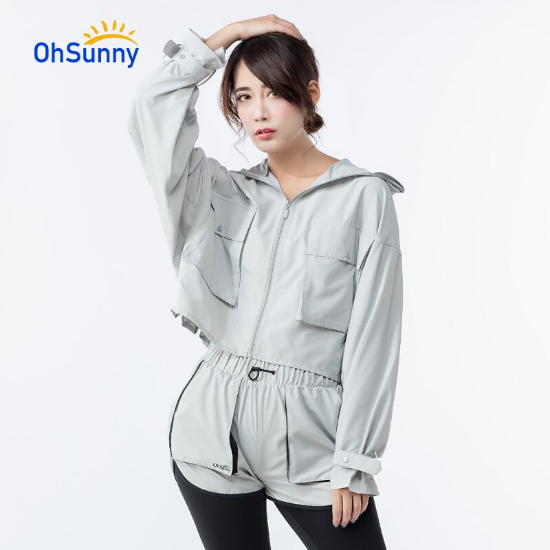 OhSunny New Summer Sunscreen Sun Protection Hooded Clothes Outdoor Sport