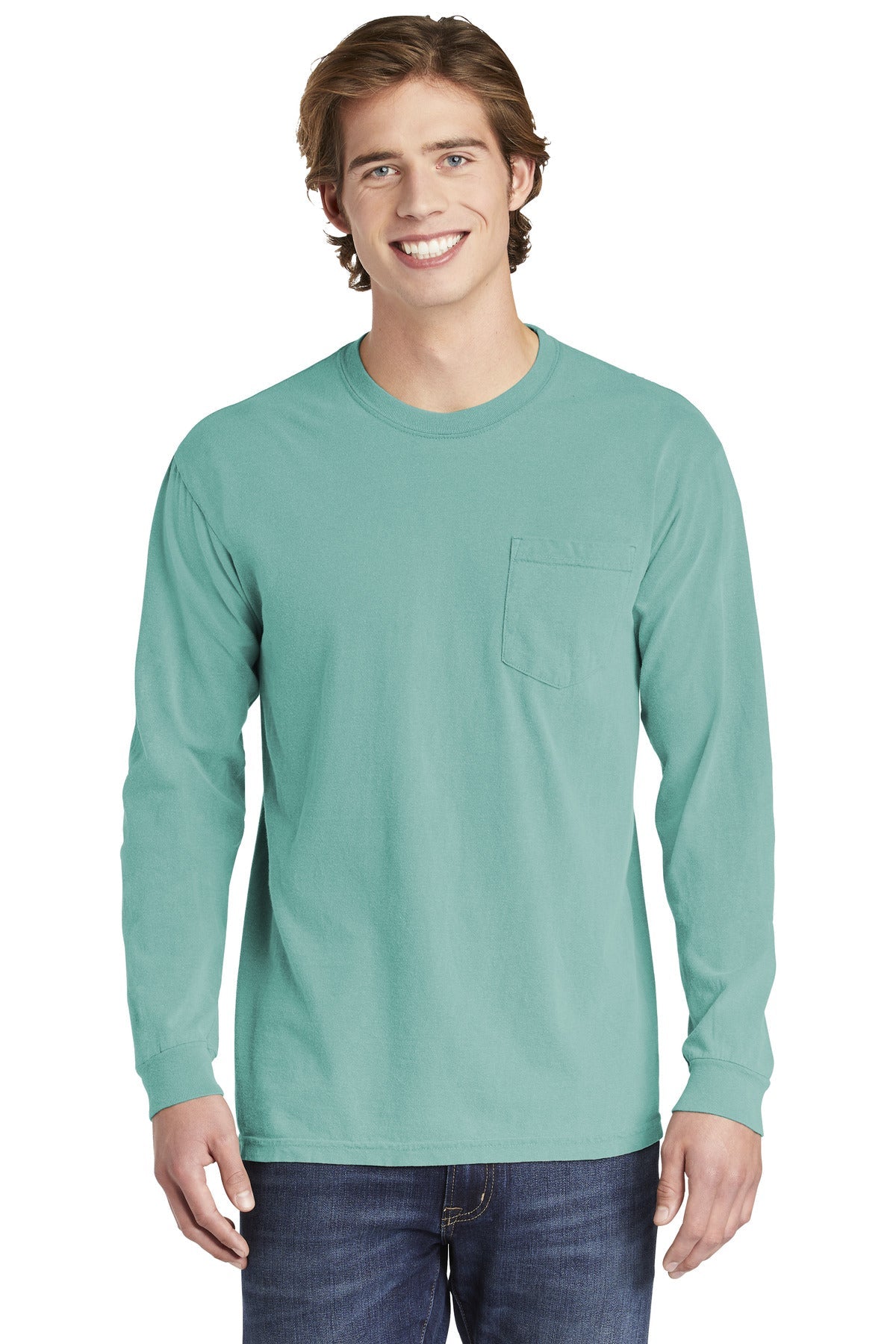 COMFORT COLORS Â® Heavyweight Ring Spun Long Sleeve Pocket Tee. 4410