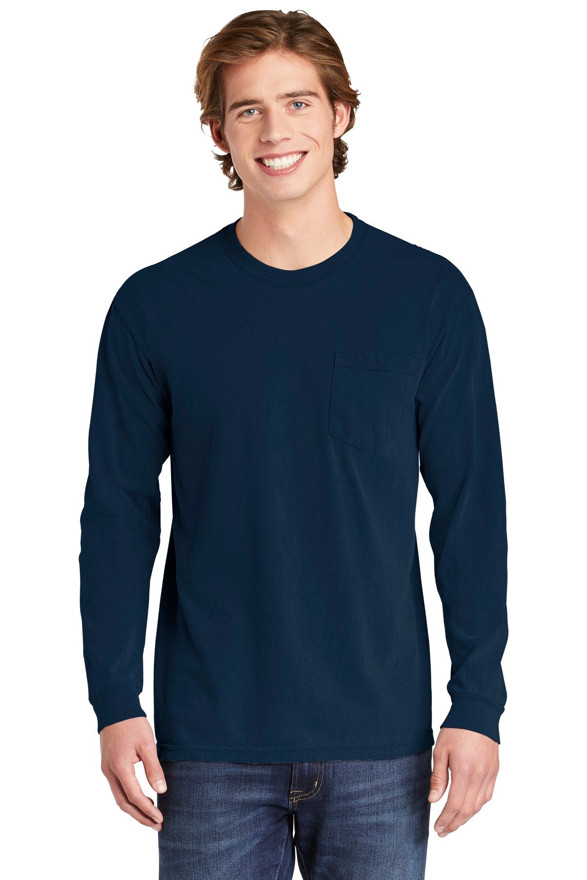 COMFORT COLORS Â® Heavyweight Ring Spun Long Sleeve Pocket Tee. 4410