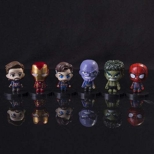 Avengers Figure Hulk Tony Stark Iron Man Thanos Hulk Captain America Action Figure Model Dolls Ornaments Toys for Children's