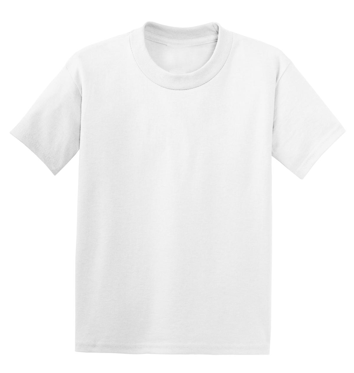 HanesÂ® - Youth EcoSmartÂ® 50/50 Cotton/Poly T-Shirt.  5370