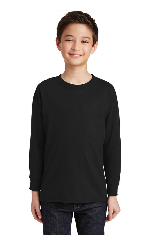 GildanÂ® Youth Heavy Cottonâ„¢ 100% Cotton Long Sleeve T-Shirt. 5400B