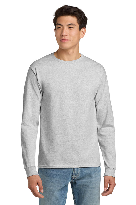 HanesÂ® - Authentic 100% Cotton Long Sleeve T-Shirt.  5586