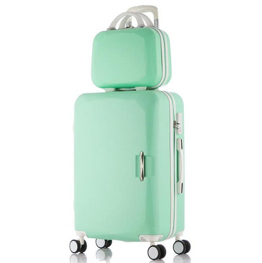 TRAVEL TALE 20" Abs Travel Suitcase Bag Spinner Hard Side Trolley Travel Luggage Set With Handbag