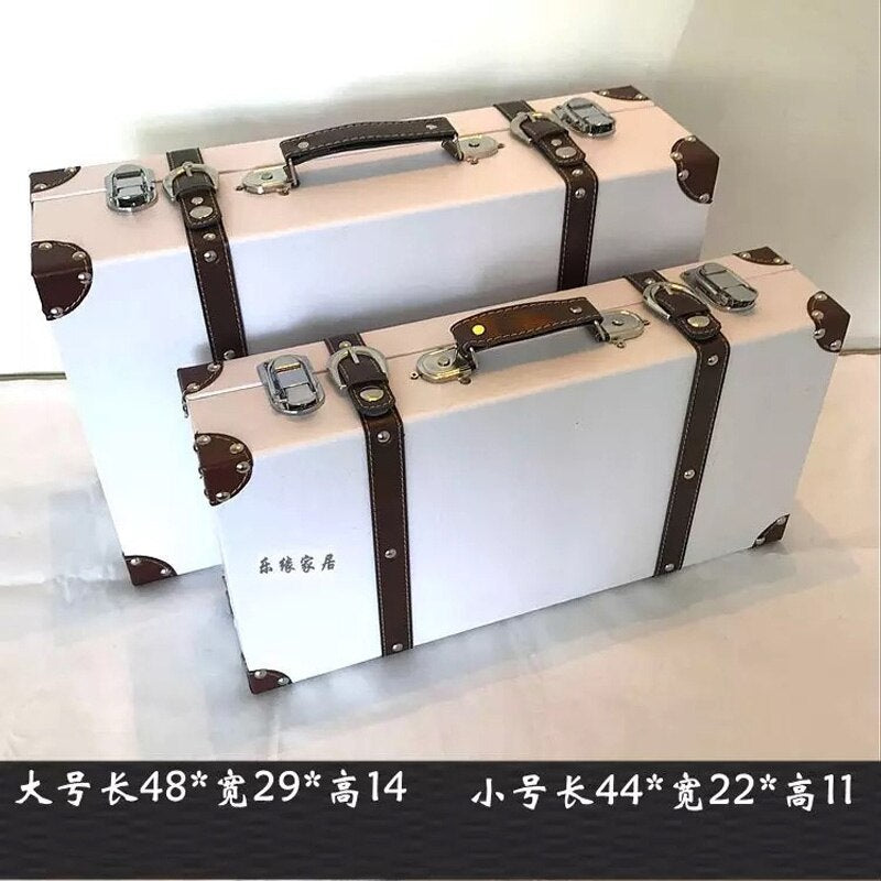 New Men Retro PU Leather Handbag Luggage Spinner Cosmetic Case Vintage Cabin Suitcase Women Brand Handbag Travel Bag Carry On