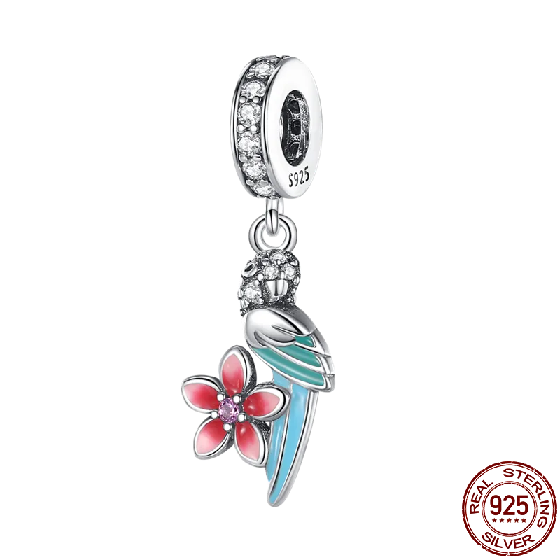 100% 925 Strerling Silver Bee Series Charms Fit Original Pandora Bracelet Beads