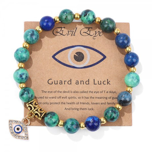 New Fashion Blue Evil Eye Bracelet For Women Gold Color Silver Color Adjustable