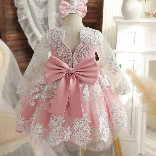 Little Girls Princess Party Dresses Embroidery Flower Elegant Wedding Birthday