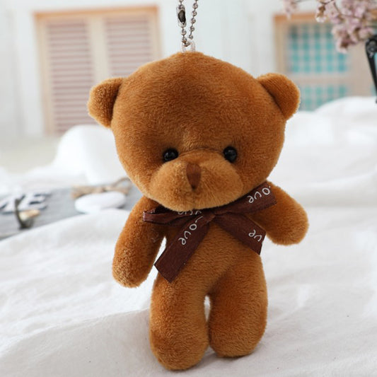 12CM Teddy Bear Plush Toy Siamese Bear Doll Bear Toy Small Gift Factory Wholesa