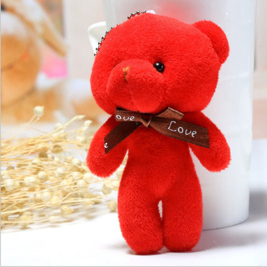 12CM Teddy Bear Plush Toy Siamese Bear Doll Bear Toy Small Gift Factory Wholesa