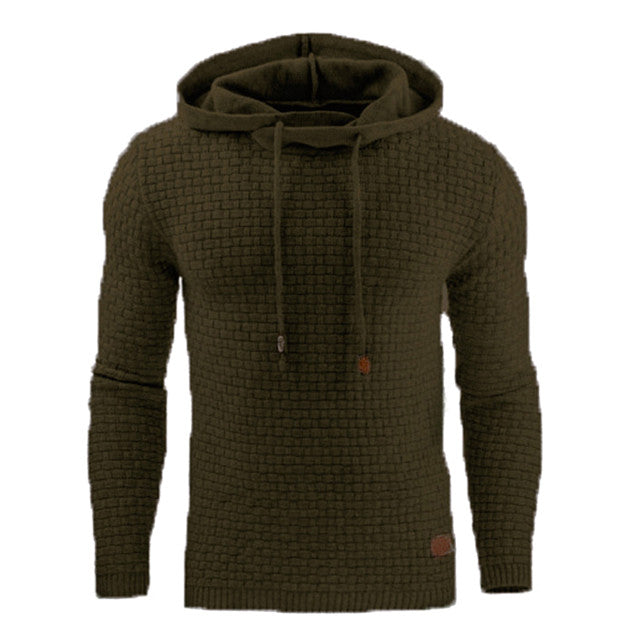 Warm Men's Solid Color Casual Hoodie Oversize Sweatshirt Sweatshirt With Zipper