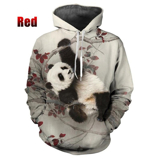 3D Cute Animal Panda Printed Hoodies For Men Kid Fashion Funny Streetwear Hoode