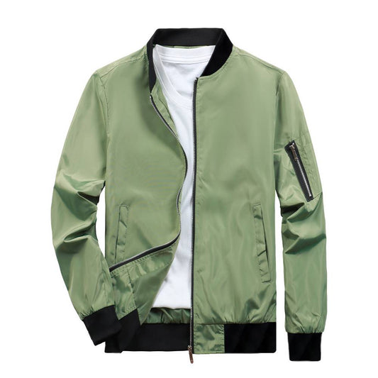 Men Jacket Bomber Outerwear Casual Hip Hop Zipper Coats Windbreaker Fashion Bas