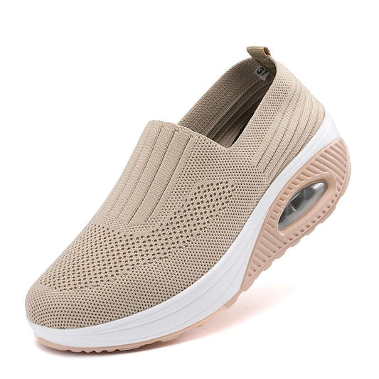 Women Walking Shoes Air Cushion Non Slip Orthopedic Shoes Ladies Platform Mules