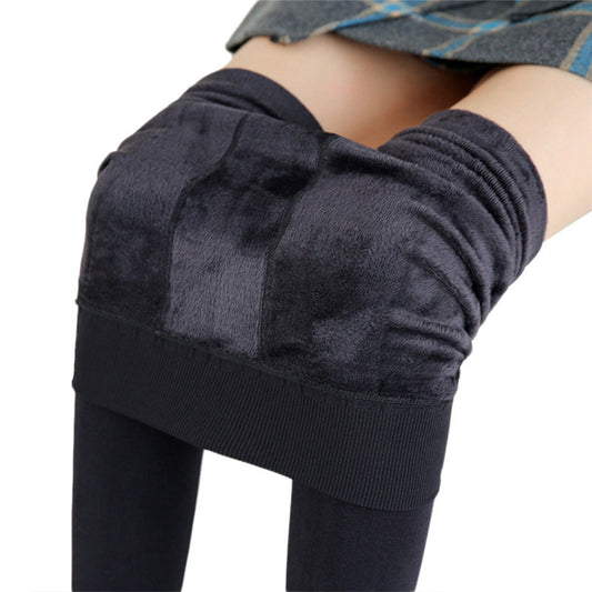 Winter Leggings For Women Warm Leggins Solid Color Velvet Leggins High Waist Le