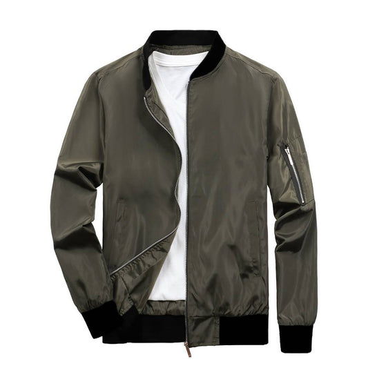 Men Jacket Bomber Outerwear Casual Hip Hop Zipper Coats Windbreaker Fashion Bas