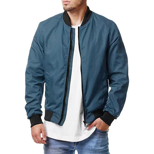 Europe and the United States new men's bomber jacket spring and autumn cross-bo