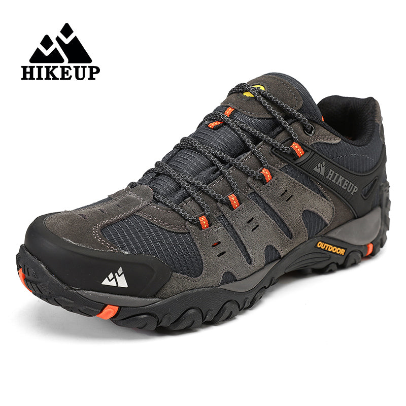 HIKEUP New Arrival Leather Hiking Shoes Wear-resistant Outdoor Sport Men Shoes