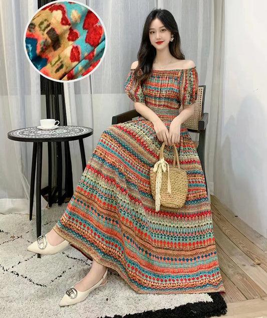 Summer Vestidos Robe Maxi Long Gorgeous Dress Women Boho Korean Fashion Style Casua