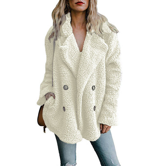 Jocoo Jolee Women Faux Fur Coat Warm Autumn Winter Teddy Female Casual Coat Ove