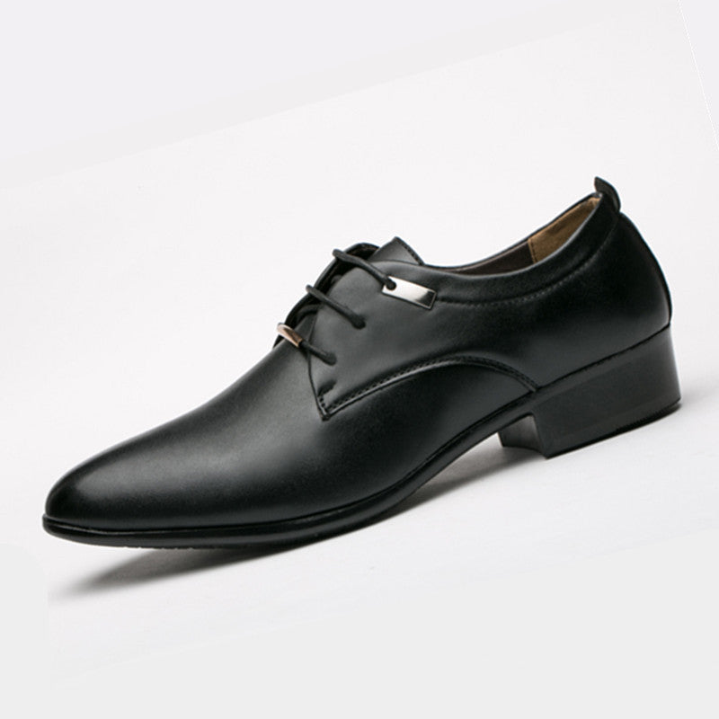 Elegant Leather Men Shoes Italian Formal Dress Male Footwear Luxury Brand Fashi