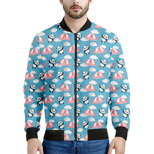 Kawaii Cartoon Panda Graphic 3D Print Men Women Flight Jacket Harajuku Hip Hop